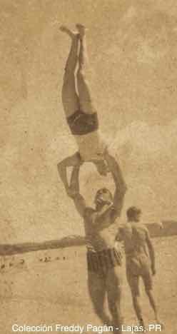 Freddy Pag&aacute;n y C&eacute;sar Pab&oacute;n, gimnastas
